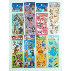 ADESIVOS INFANTIL DIVERSOS - CARTELA PEQUENA