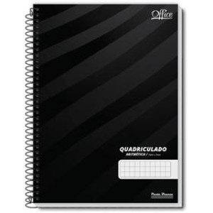CADERNO QUADRICULADO 7X7 UNIVERSITÁRIO ESPIRAL 80FLS CAPA DURA