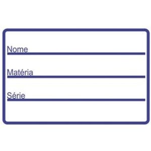 ETIQUETA ESCOLAR AVULSA