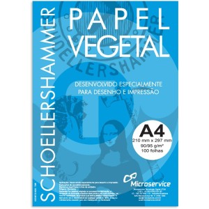 BLOCO PAPEL VEGETAL 65G COM 50 FOLHAS