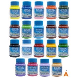 TINTA ACRÍLICA BRILHANTE 100ML CORES