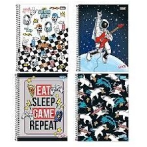 CADERNO 20 MATÉRIAS 320 FOLHAS PEPPER/SPICE/CLIFF