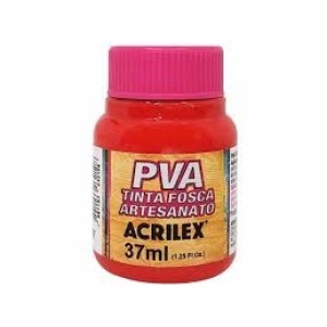 TINTA PVA FOSCA ARTESANATO 37ML  VERMELHO