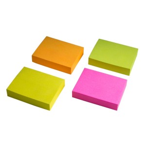 BLOCO ADESIVO 38X50MM 100FOLHAS NEON COLORIDO JOCAR