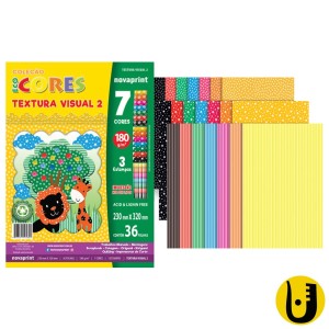 TEXTURA VISUAL 2,3,4  ECO CORES 36 FOLHAS